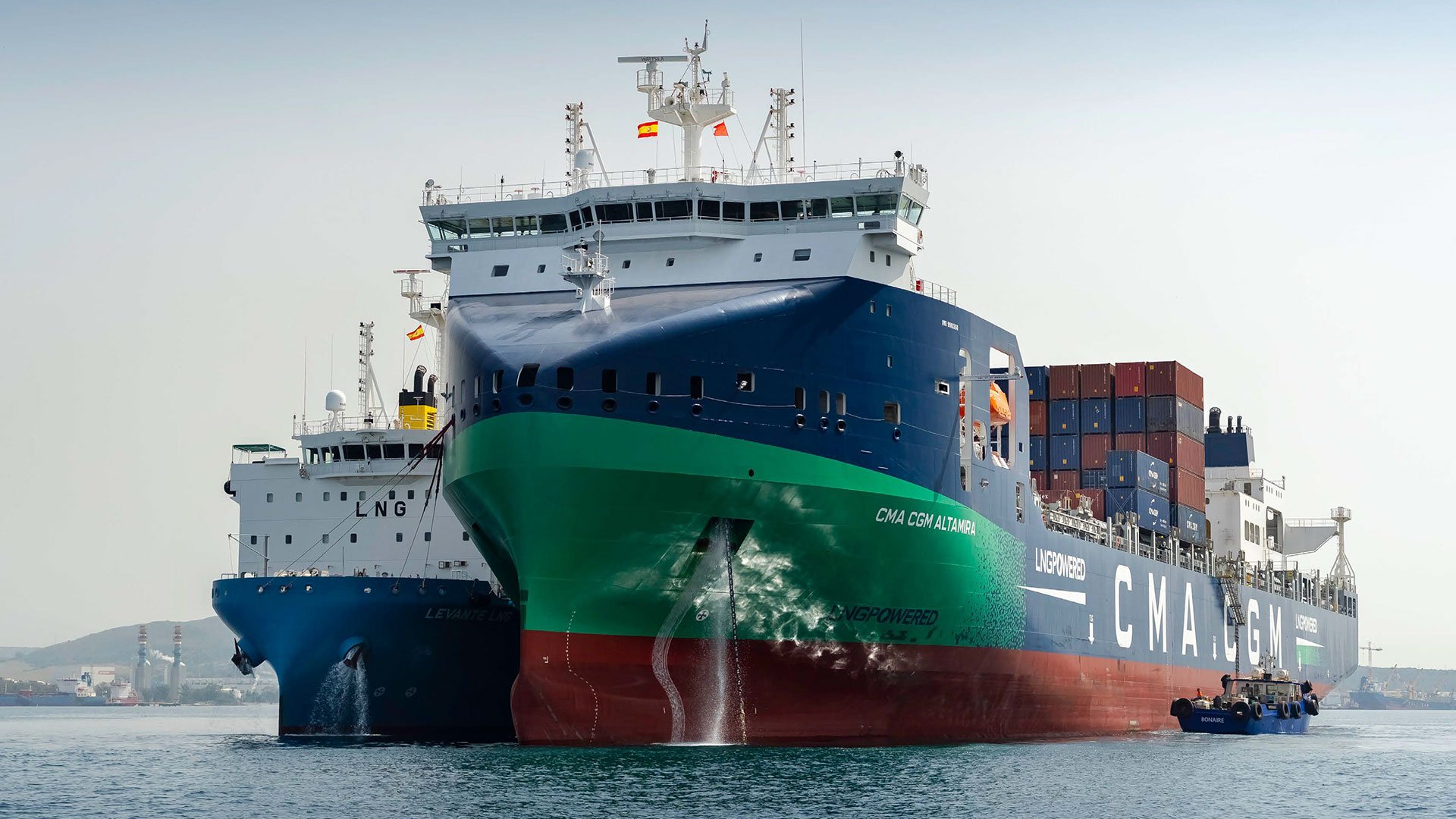 La Península Ibérica se acerca al liderazgo europeo en suministro de GNL a buques tras cuadruplicar sus operaciones en dos años